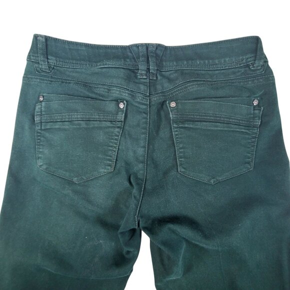 Democracy Ab Technology Stretchy Skinny Jeans Women 8 32x28 Forest Green - Picture 6 of 13